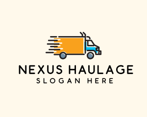 Delivery Truck Logistics logo design