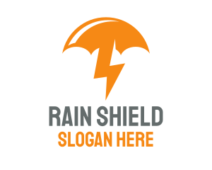 Orange Lightning Umbrella logo