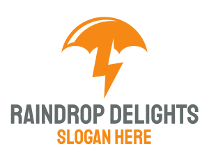 Orange Lightning Umbrella logo