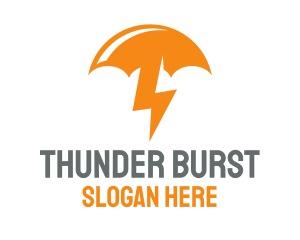 Orange Lightning Umbrella logo