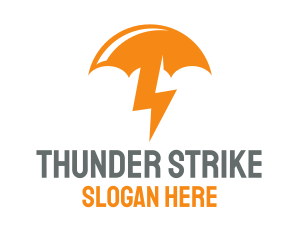 Orange Lightning Umbrella logo