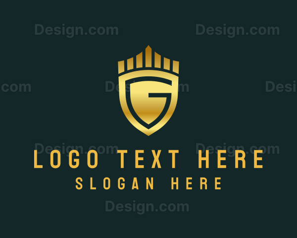 Luxury Fashion Crown Shield Logo