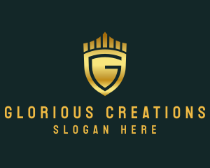 Luxury Fashion Crown Shield logo design