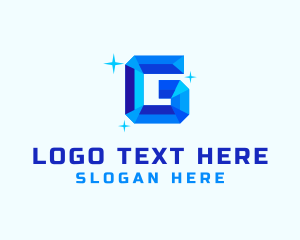 Shiny Gem Letter G logo