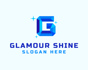 Shiny Gem Letter G logo design