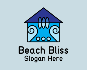 Summer Beach House  logo design