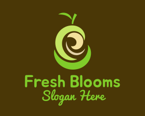 Fresh Organic Pear  logo design