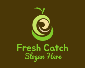 Fresh Organic Pear  logo design