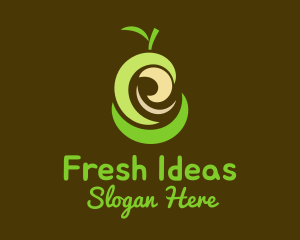 Fresh Organic Pear  logo design