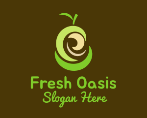 Fresh Organic Pear  logo design