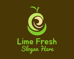 Fresh Organic Pear  logo design