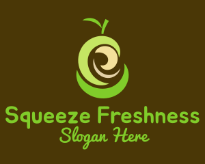 Fresh Organic Pear  logo design