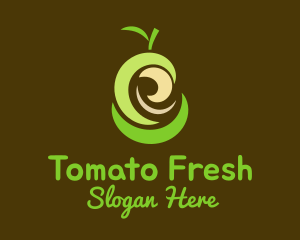 Fresh Organic Pear  logo design