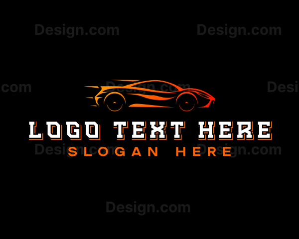 Fast Car Automobile Logo