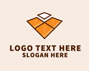 Tiles Flooring Letter V logo