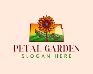 Sunflower Farm Kansas logo design