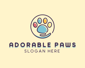 Paw Pet Adoption logo design