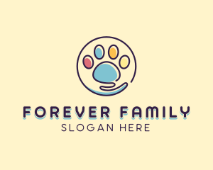 Paw Pet Adoption logo design