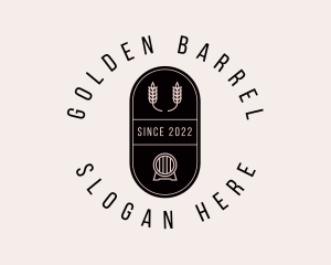Barley Beer Barrel logo design