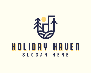 Holiday Travel Vacation logo design