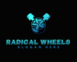 Wheel Piston Restoration logo design