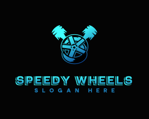 Wheel Piston Restoration logo design