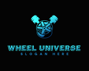 Wheel Piston Restoration logo design