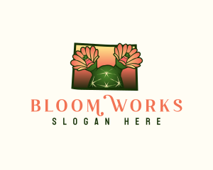 Colorado Cactus Flower logo design