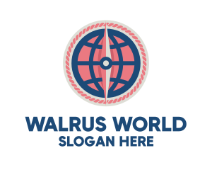 World Compass Navigation logo design