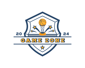 Basketball Sports Trophy logo