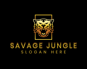 Premium Wild Tiger logo design