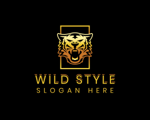 Premium Wild Tiger logo design