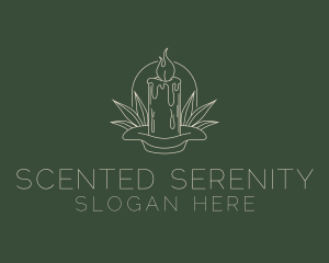 Organic Scented Candle  logo design