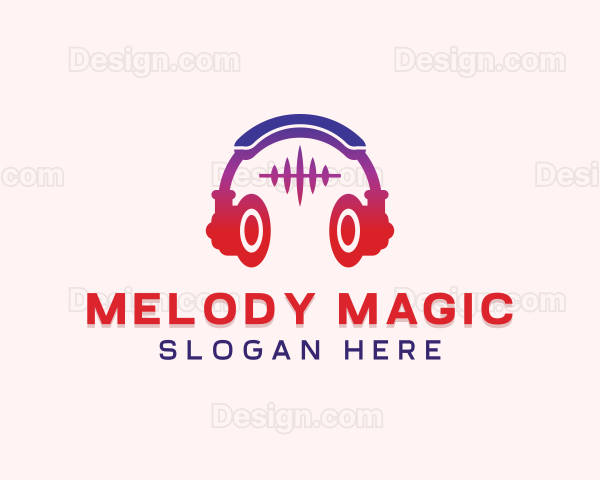 Audio Music Headphones Logo