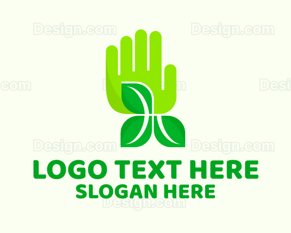 Agriculture Gardening Hand Logo