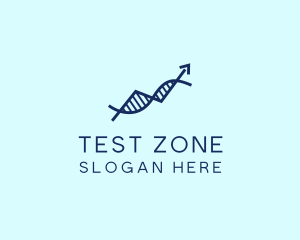 Blue Arrow DNA  logo design