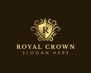 Ornamental Royal Crown logo design