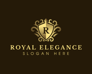 Ornamental Royal Crown logo design