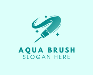 Housekeeping Broom Swipe logo design