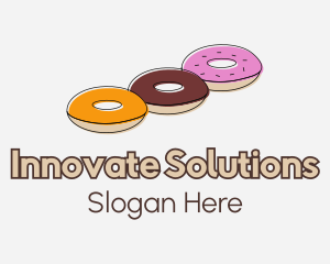 Triple Donut Snack Logo