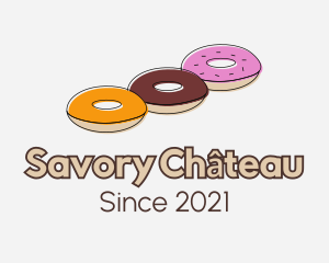 Triple Donut Snack logo design