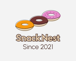 Triple Donut Snack logo design