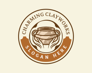 Handcraft Pottery Clay logo