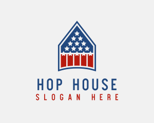 Patriotic House Residence logo design