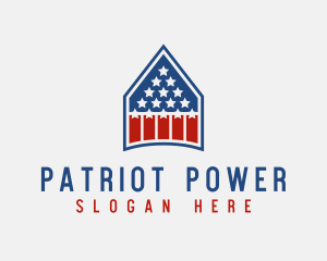 Patriotic House Residence logo design