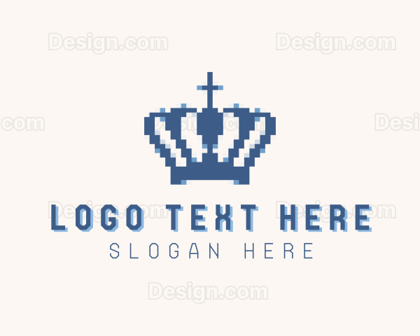 Tiara Crown Pixel Logo