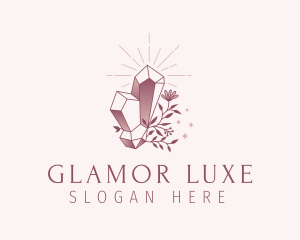 Gradient Luxe Gemstone logo design