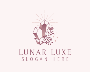 Gradient Luxe Gemstone logo design