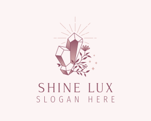 Gradient Luxe Gemstone logo design