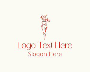 Woman Fashion Model Logo